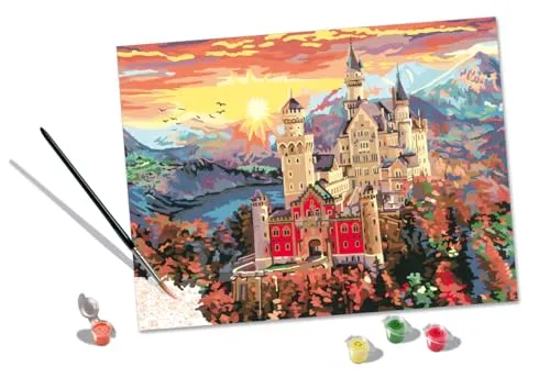 Ravensburger Malen nach Zahlen CREART Premium B Fairytale Castle - Schreibutensilien für Kreative, ab 14 Jahren. Erleben Sie die Faszination des Malens nach Zahlen mit hochwertigen Farben für ein atemberaubendes Kunstwerk.