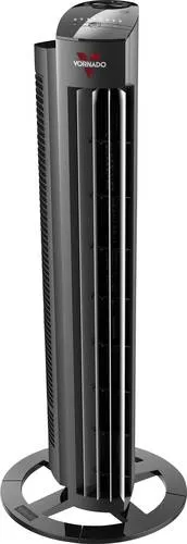 Vornado Tower M Turmventilator 78W - Eleganter Luftzirkulator - Ventilatoren mit innovativer Versa-Flow Technologie für gleichmäßige Luftzirkulation, 5 Geschwindigkeiten und 1-8 Stunden Auto-Timer, ideal für leise und effiziente Kühlung.