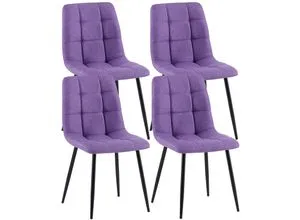 CLP 4er Set Esszimmerstühle Antibes in lila von CLP
