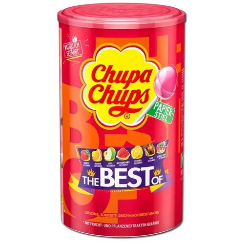  Chupa Chups Lutscher The Best Of, Lolly, 100 Stück 12,29€/1kg