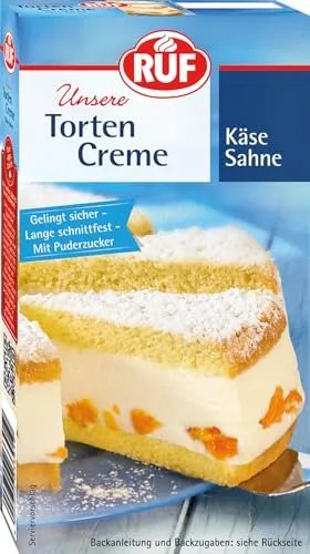 RUF Torten-Creme Käse Sahne, vielseitige Creme für kreative Torten