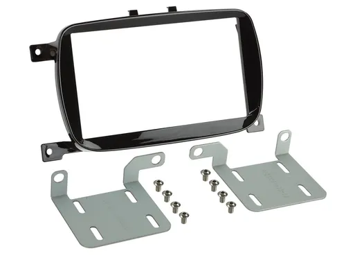 2-DIN RB Fiat 500 2016-> Piano Optik schwarz - Einbaurahmen & Radioblenden, elegantes Design in Piano Optik für eine perfekte Integration in Ihr Fahrzeuginterieur.