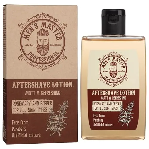 Men's Master Men's Beruhigende After Shave Lotion | After Shave für Männer | After Shave Produkt | Gesichtspflege Bart Herren | feuchtigkeitsspendend und pflegend | Gesichtslotion | parabenfrei | 120