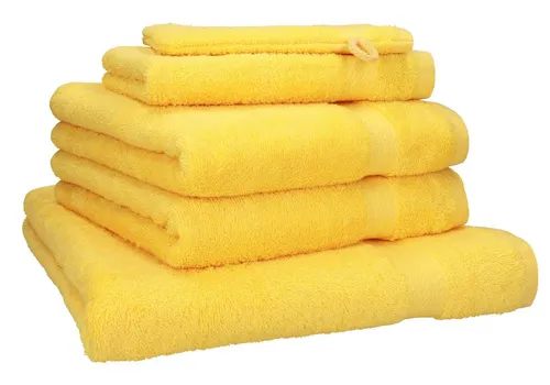 Betz Handtuch Set 5-TLG. Premium 1 Duschtuch 2 Handtücher 1 Gästetuch 1 Waschhandschuh, 100% Baumwolle