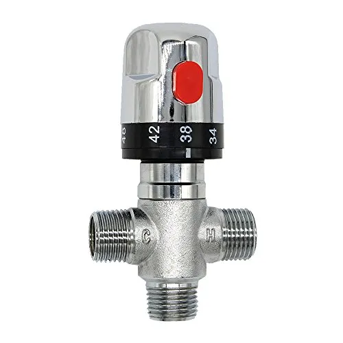 Thermostat-Mischbatterie für Dusche, 2 Chrom