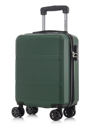 YONSLY Trolley Reisekoffer S Dunkelgrün mit 4 Rollen - Robuster Handgepäckkoffer mit stilvollem Design, ideal für Reisen. Leichtgängige 360°-Doppelrollen und ein sicheres Zahlenschloss sorgen für hohen Komfort und Sicherheit. Perfekt für den täglichen Gebrauch und Langstreckenreisen.