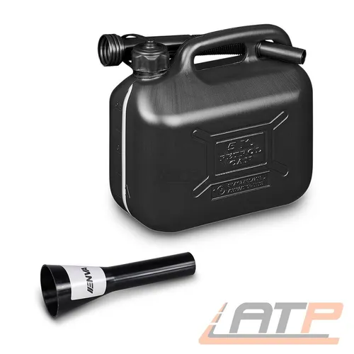 1x BENZINKANISTER RESERVEKANISTER 5L 5 Liter + DIESEL TANK ADAPTER EINFÜLLHILFE