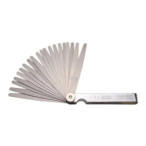 BGS-3083 Präzisions-Fühlerlehren, 20 Blatt