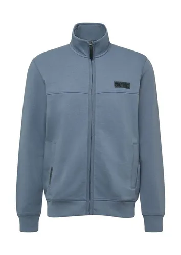 s.Oliver Sweatjacke aus Baumwollmix mit Stehkragen - Bequeme Sweatjacke mit regulärer Passform, ideal für lässige Outfits. Hochgeschlossener Ausschnitt und Rippbündchen bieten zusätzlichen Komfort. Praktische Leistentasche und Reißverschluss runden das Design ab.