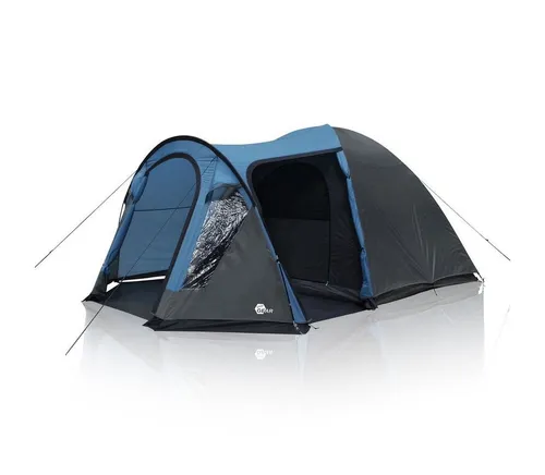 your GEAR Zelt Tivano - Kuppelzelt für 5 Personen mit Wohnraum und Stehhöhe - Geräumiges Kuppelzelt für 5 Personen mit UV 50+ Sonnenschutz, dunkler Schlafkabine und optimaler Belüftung. Ideal für Familienurlaube und Gruppenreisen.