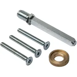 Ms Beschläge - Sicherheitsbeschlag Befestigungsset 8mm Wechsel-vierkant M6 Durchzugsschrauben 37-43mm