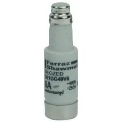 Mersen NEOZED-Sicherungseinsatz D01GG40V6 D01 - 6A grün, zuverlässiger Schutz für elektrische Anlagen bis 400 V