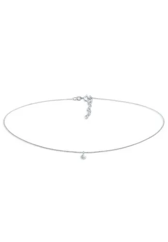 Elli Choker mit Anhänger Labradorite Rund 925 Silber - Moderne Choker-Halskette aus 925 Silber mit einzigartigem Labradorite-Anhänger, der jedem Outfit einen besonderen Glanz verleiht. Ideal für individuelle Looks und Kombinationen.