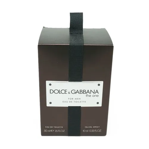 DOLCE & GABBANA The One for men Eau de Toilette 50ml + 10ml Travel Size - Herrenparfüm im praktischen Geschenkset, ideal für unterwegs und perfekt für jeden Anlass.