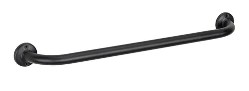 WENKO Badetuchstange Mod. Basic Black 60 cm, aus Edelstahl in schwarz von WENKO