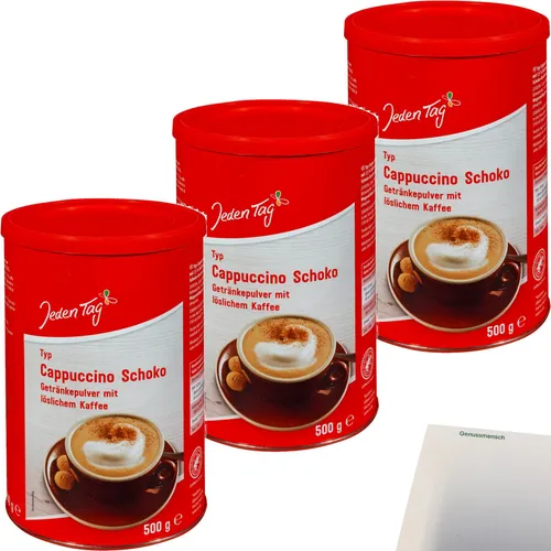 Jeden Tag Cappuccino Schoko 3er Pack 3x500g Dose usy Block