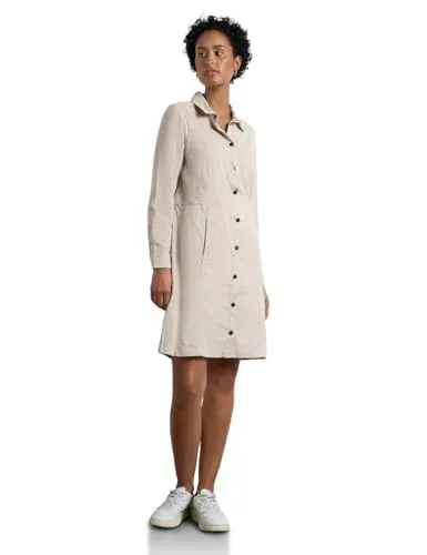 STREET ONE Damen A144164 Cord-Kleid in beige von Street One