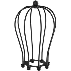 ledscom.de Käfig-Lampenschirm, schwarz, 115mm Ø
