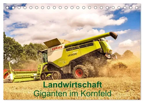 Calvendo | Landwirtschaft - Giganten im Kornfeld (Tischkalender 2026 DIN A5...