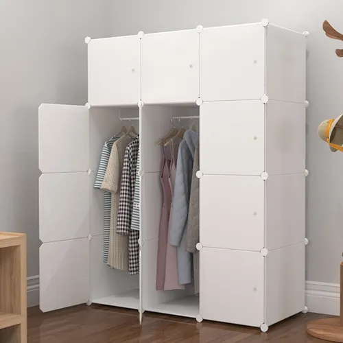 Muvu Kleiderschrank Weiß, 111x147x47 cm – Funktionalität trifft Stil