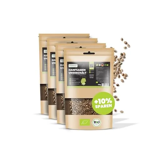 SANUUS Bio Hanfsamen ungeschält geröstet 4x750g von SANUUS Better Living