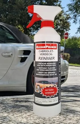 CleanPrince Verdeckreiniger 500 ml Cabriolet Verdeck Reiniger Cabriodach Cabrioverdeck Cabrioverdeckreiniger