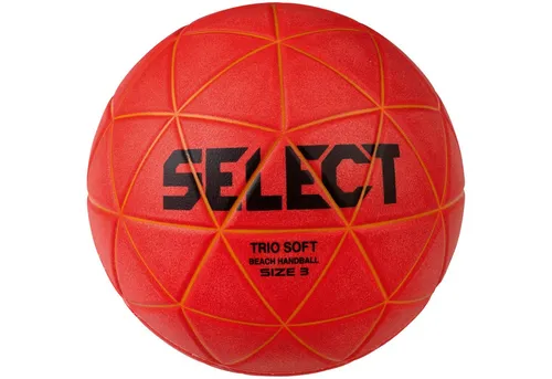 Select 250025 Beach Handball Rot Einheitsgröße, 3 - Handbälle für Beach- oder Rasensport, weicher und robuster Gummi für optimalen Grip und Spielvergnügen.