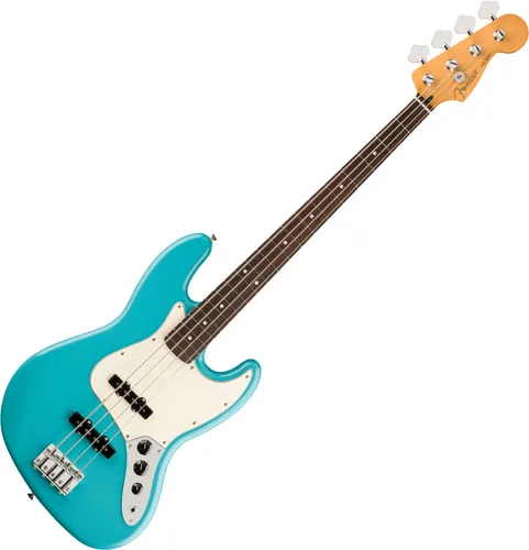 Fender Player II Jazz Bass RW AQB - J-Bass in Aquatone Blue mit 2x Player Serie Alnico 5 Tonabnehmer für herausragenden Klang; ideal für Jazz und Rockmusik.