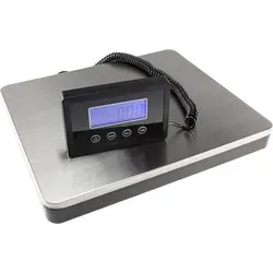 ChiliTec Digitalwaage CT PW-50 - Industriewaage mit robustem Edelstahl-Wiegefläche, Tragkraft bis 50kg und präziser 10g Teilung. Ideal für Haushalt, Küche, Büro und Lager, mit Tara-Funktion und externem Anzeigegerät.