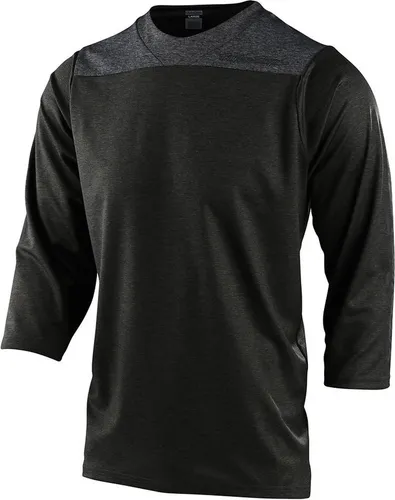 Troy Lee Designs Herren Jersey 3/4 Ruckus - Olivegrün, Größe S - Leichtes und robustes Fahrradtrikot aus neuem Polyester-Strickstoff mit atmungsaktiven Einsätzen für optimalen Komfort. Praktisches Brillen-Reinigungstuch in der Rückentasche.