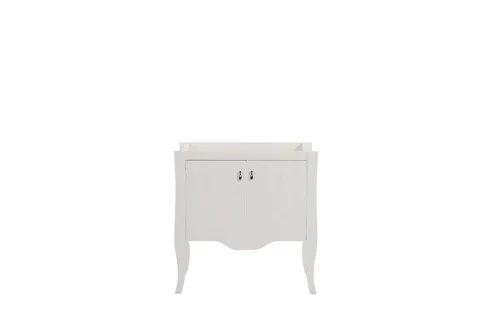 Antik Stil Waschbecken Schrank 79cm mit Waschtisch - Eleganter Waschbeckenunterschrank im Antik Stil, ideal für moderne Badezimmer. Mit 2 Türen und kompakten Maßen (79x44x80 cm) bietet er praktischen Stauraum.