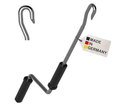 BAUHELD Markisenkurbel mit Fleischer-Haken 120cm von Bauheld