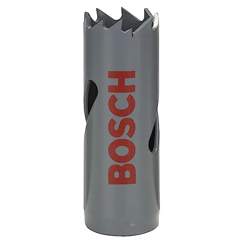 Bosch Accessories Bosch Professional 1x Lochsäge HSS Bimetall für Standardadapter (für Metall, Aluminium, rostfreiem Edelstahl, Kunststoffen und Holz, Ø 19 mm, Zubehör Bohrmaschine)