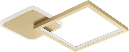 EGLO Gafares Gold-Weiß LED Deckenlampe - Loft-Lampe mit 2100 Lumen und einstellbarer Farbtemperatur von 3000-6500K, ideal für modernes Wohnen.