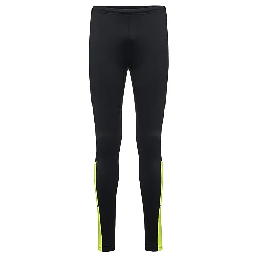 GOREWEAR R3 Thermo Tights, Black/Neon Yellow, M in gelb von GOREWEAR