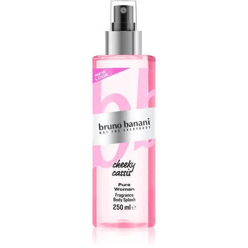 Bruno Banani Pure Woman Cheeky Casis Körperspray 250 ml - Fruchtig-blumiges Körperspray für Damen, 250 ml. Erfrischt die Sinne mit zitrischem Aroma und ist ideal für warme Tage. Gönnen Sie sich einen belebenden Duft für jeden Tag!