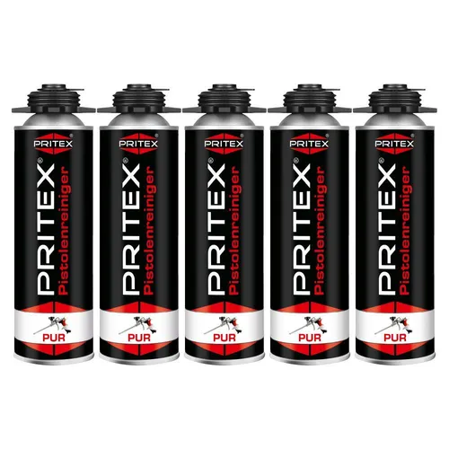 Pistolenreiniger 5 x 500 ml PU Reiniger für Schaumpistole von PRITEX