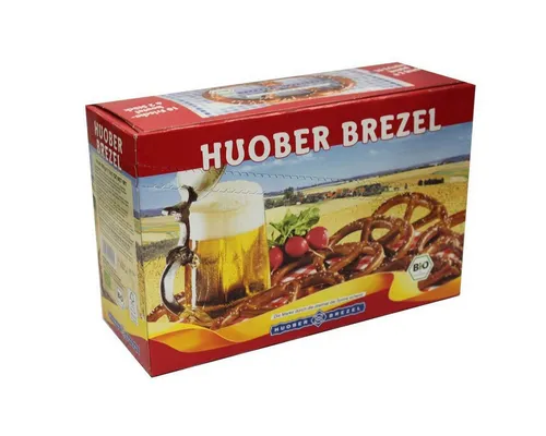 Huober Bio Grosse Knusper Brezel 10 x 2 Stück – 4400g - Huober Bio Grosse Knusper Brezel im praktischen 11er Pack – ideal für Snacks, Events oder die Gastronomie. Knusprig, herzhaft und ohne künstliche Zusätze – genießen Sie den traditionellen Brezelgeschmack!