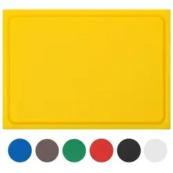Muvell stabiles Schneidebrett Kunststoff | Gelb, 45x30x2 cm