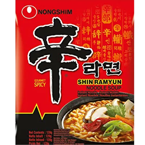 120g Nong Shim Shin Ramyun Instand Nudelsuppe schar Noodle Soup Spicy Korea
