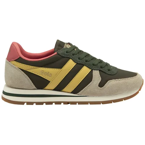Gola Sneaker Daytona Chute 2026 in khakigrün/beige für Damen, Größe 41 (US 10) - Stylische Gola Sneaker im Vintage-Design, kombiniert mit einer bequemen EVA-Zwischensohle und femininen Farben. Der perfekte Begleiter für trendbewusste Frauen, die Komfort und Stil schätzen.