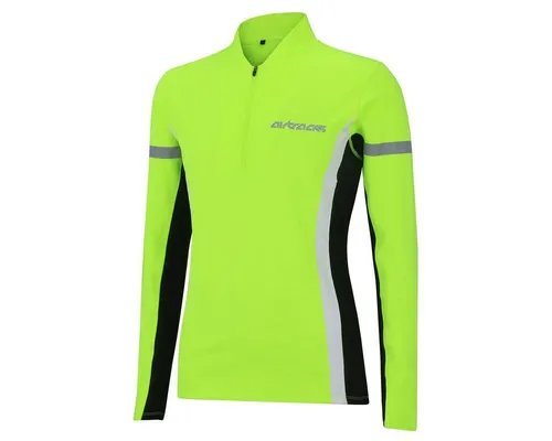 Airtracks Laufshirt Damen Thermo Laufshirt Langarm Sweatshirt (Funktionsshirt optimal für die kalte Jahreszeit Herbst -Winter) » S M L XL XXL «