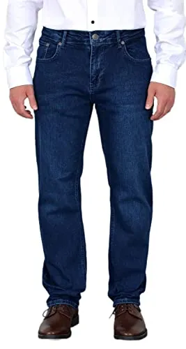 ADAM Jeans Herren Regular Fit – Bequeme Premium Stretch Jeans mit Geradem Schnitt - Die ADAM Herren Jeans Regular Fit bietet höchsten Komfort im Alltag. Mit ihrem klassischen 5-Pocket-Design und extraweicher Baumwolle ist sie ideal für Freizeit und Streetstyle geeignet. Erhältlich bis Übergröße.
