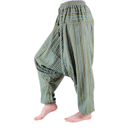 BUDDHA arts&more Haremshose AUS Nepal (Grün)