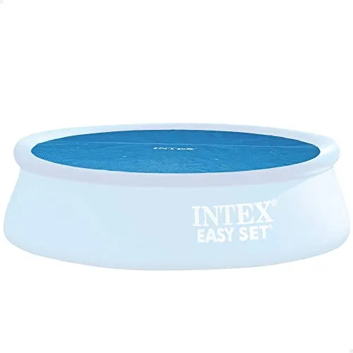 INTEX 28013 Solarabdeckplane Ø448cm für Easy Set Pools Ø457cm - Poolabdeckungen: Erwärmt Ihr Poolwasser um 3-5°C durch Sonnenenergie und schützt vor Schmutz. Ideal für Easy Set Pools mit 457 cm Durchmesser.