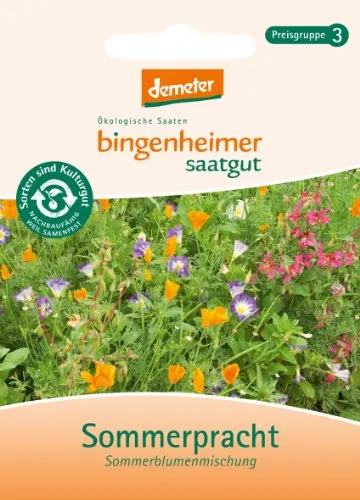 Bingenheimer Saatgut - Sommerblumenmischung Sommerpracht - Blumen Saatgut / Samen