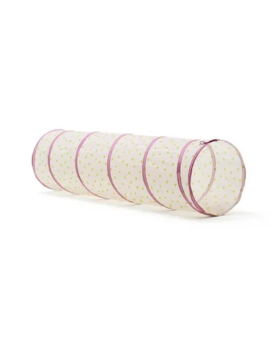 Kids Concept Spieltunnel Punkte rosa - 180 cm lang, 2-tlg. mit Aufbewahrungstasche - Bunter Spieltunnel für Kinder, zusammenfaltbar und ideal für drinnen und draußen. Perfekt für kreative Spielstunden, ab 18 Monaten geeignet.