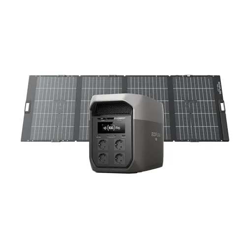 Ecoflow DELTA 3 Max tragbare Powerstation - Ladestationen mit 3.200 W Ausgang für nahezu alle Geräte, ideal als Backup oder für Outdoor-Aktivitäten. Robust, langlebig und mit intelligenter App-Steuerung für effizientes Energiemanagement.