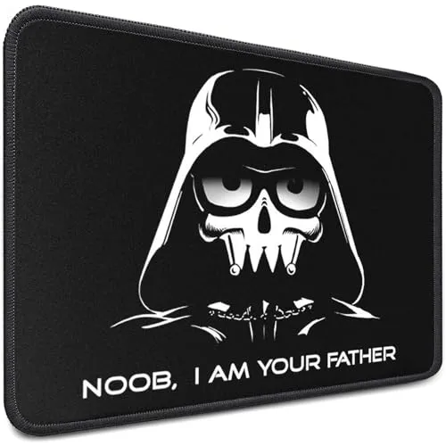 Sidorenko Gaming Mauspad | Mousepad | spezielle Oberfläche verbessert Geschwindigkeit und Präzision | Fransenfreie Ränder | rutschfest | Schwarz