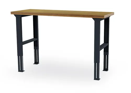 Simplaflex Arbeitstisch höhenverstellbar – Flexibel und Stabil - Höhenverstellbarer Arbeitstisch für die Werkstatt mit robuster Buche-Arbeitsplatte und einer Traglast von bis zu 200 kg. Ideal für ergonomisches Arbeiten und individuelle Anpassung!
